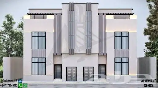 تصميم واجهات فيلا مودرن تصميم خارجي 0