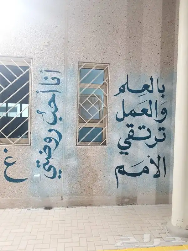 رسام لاونج.خطاط مدارس.رسم مسابح.معارض. 3