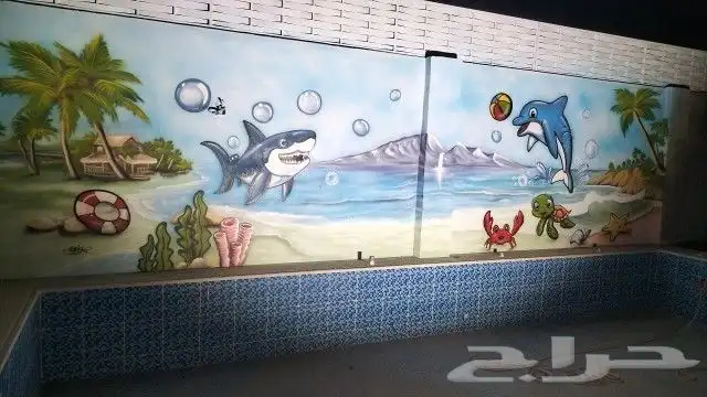 رسام لاونج.خطاط مدارس.رسم مسابح.معارض. 1