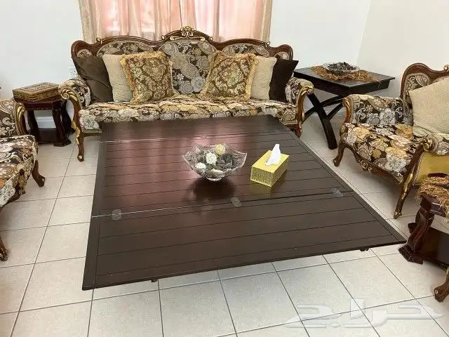 كنب تركي طقم كامل وكراسي 4