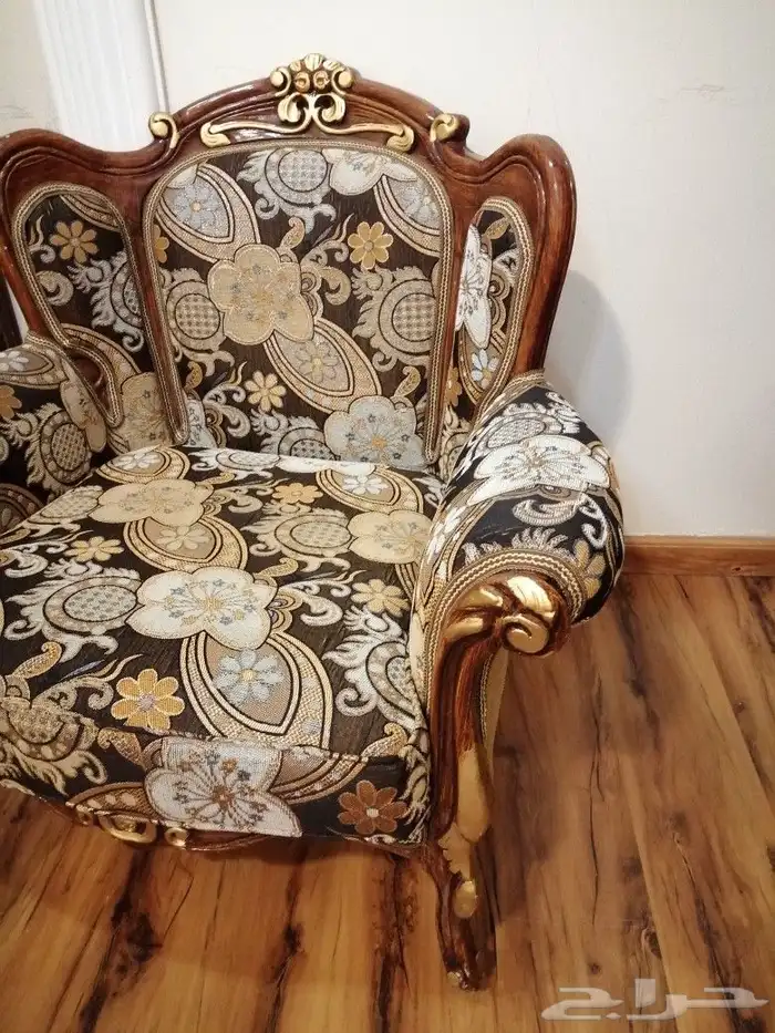 كنب تركي طقم كامل وكراسي 5