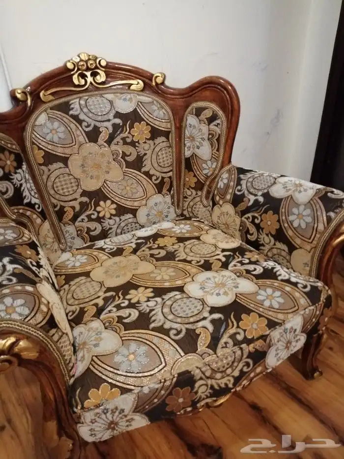 كنب تركي طقم كامل وكراسي 9