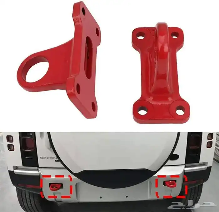 جناح ديفندر نسافات بشعار لاندروفر كشافات LED رفارف اسود 77