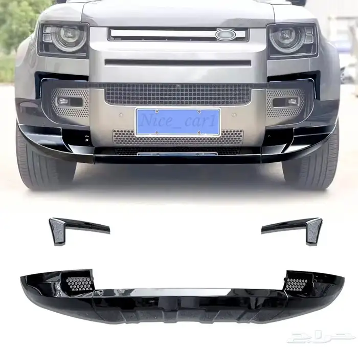 جناح ديفندر نسافات بشعار لاندروفر كشافات LED رفارف اسود 87