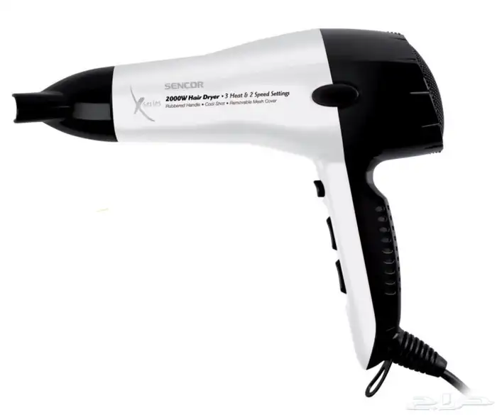 مجفف شعر سينكور 2000 وات ابيض  اسود 0