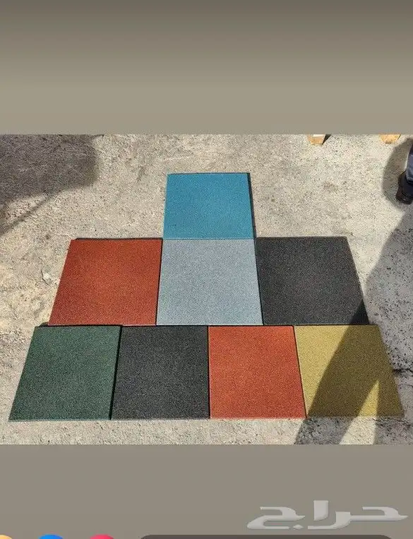 ربر مطاط ربل ارضيات مطاطيه نوادي جيم حدائق مدارس 5