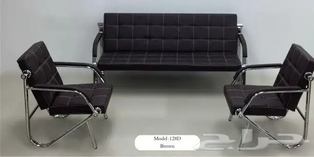 كنب مكتبي جديدة جلد فخم(كنب ديكور كلاسيك وكنب ملكي متوفر) 4