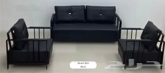 كنب مكتبي جديدة جلد فخم(كنب ديكور كلاسيك وكنب ملكي متوفر) 2