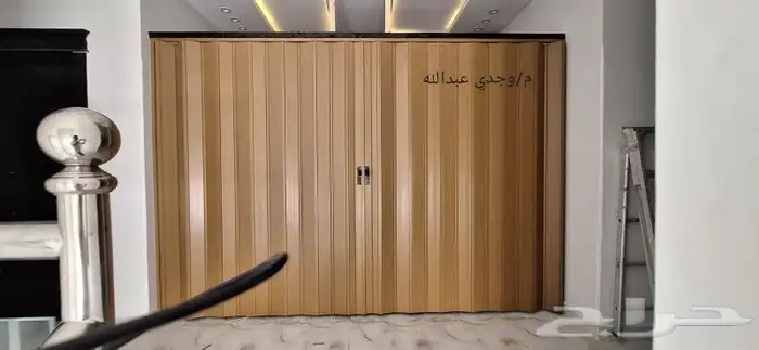 باب سحب كرديون. باب سحب جلد. صيانه للابواب 3