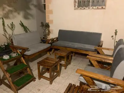 جلسات خارجيه كراسي خشبية 19
