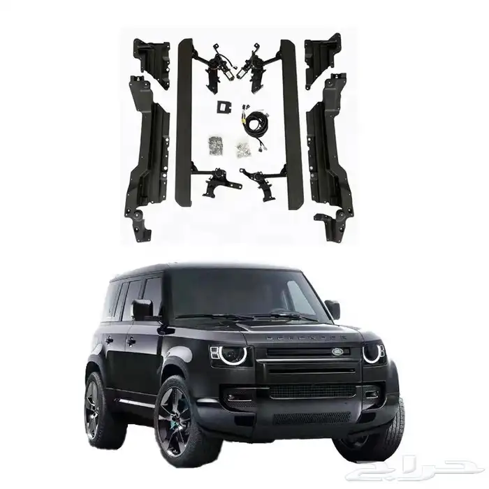 جناح ديفندر نسافات بشعار لاندروفر كشافات LED رفارف اسود 85