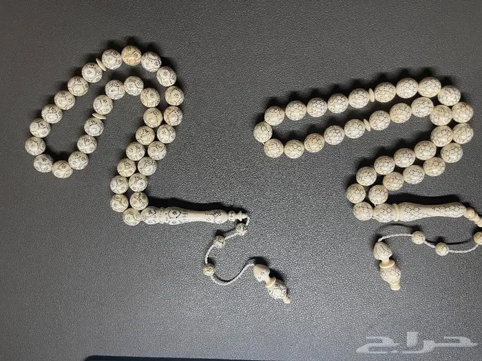 مسباحين عاج الفيل بتطعيمة فضه 2