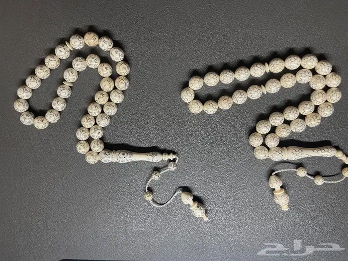 مسباحين عاج الفيل بتطعيمة فضه 4