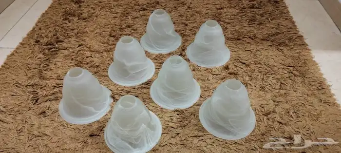 ثريا مع كلوبات زجاج عدد 7حبات 2