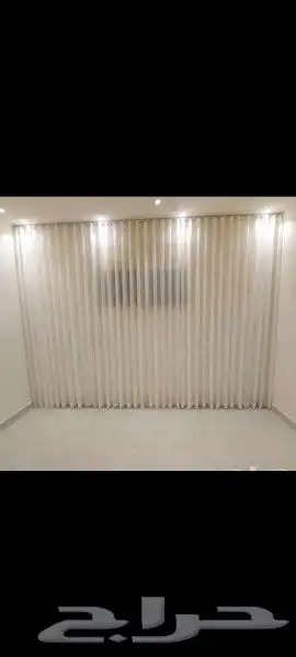 تفصيل ستائر قماش ويفي ورول جاهز بلك 1