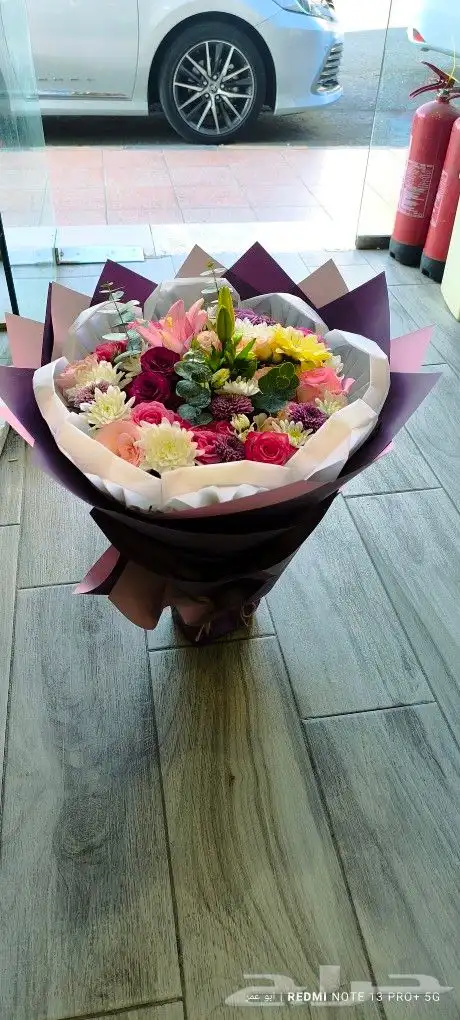 بوكيه ورد طبيعي 5