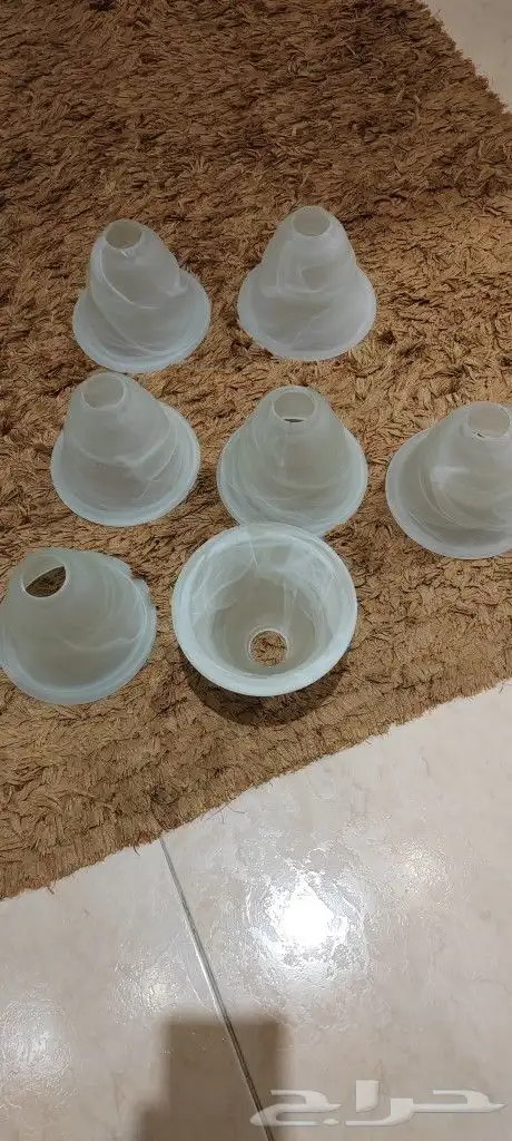 ثريا مع كلوبات زجاج عدد 7حبات 0