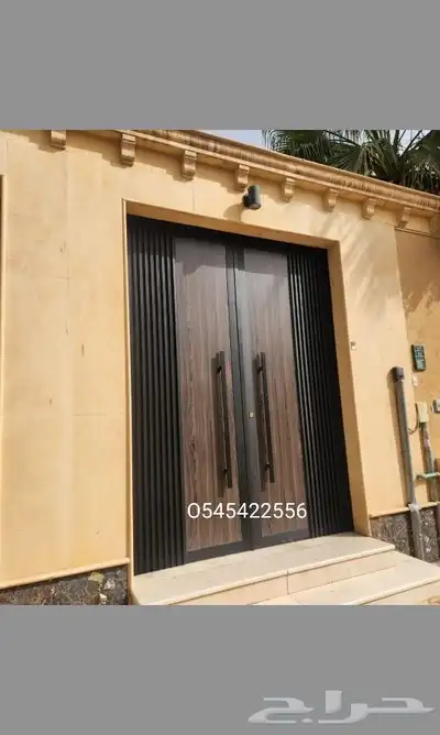 ابواب حديد كلادينج والمنيوم كلادينج 6