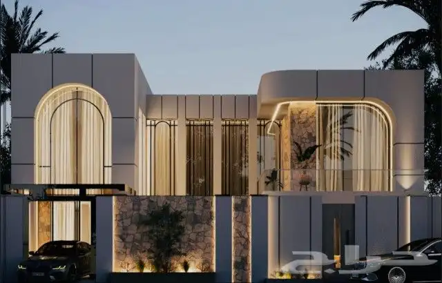 تصميم واجهات فلل 3D بأقل التكاليف والأسعار 8