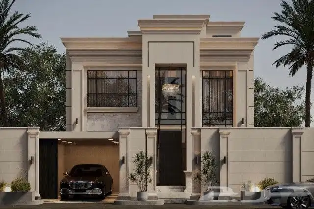 تصميم واجهات فلل 3D بأقل التكاليف والأسعار 6