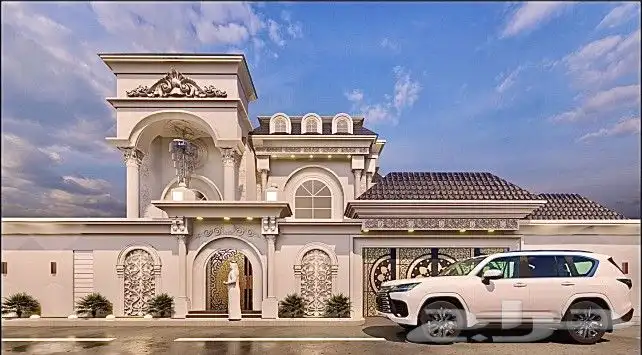 تصميم واجهات فلل 3D بأقل التكاليف والأسعار 21