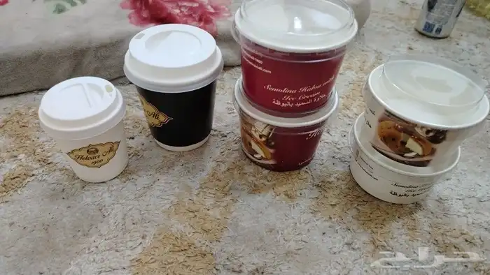 طباعة بوكسات -أكياس ورق - بكج عباية- أكواب - ليبل قماش 40