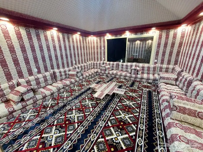 بيت شعر مشب نار تلبيس قماش قرميد مجالس عربية 40