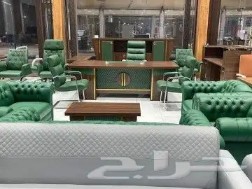 مكتب سكرتارية ادراج طقم مدير فخم محطة العمل كراسي كنب انتظار 45