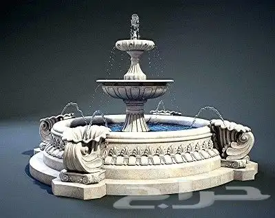 شلال رخام و نوافير حجر طبيعي ورخام طبيعي حسب المقاس 10