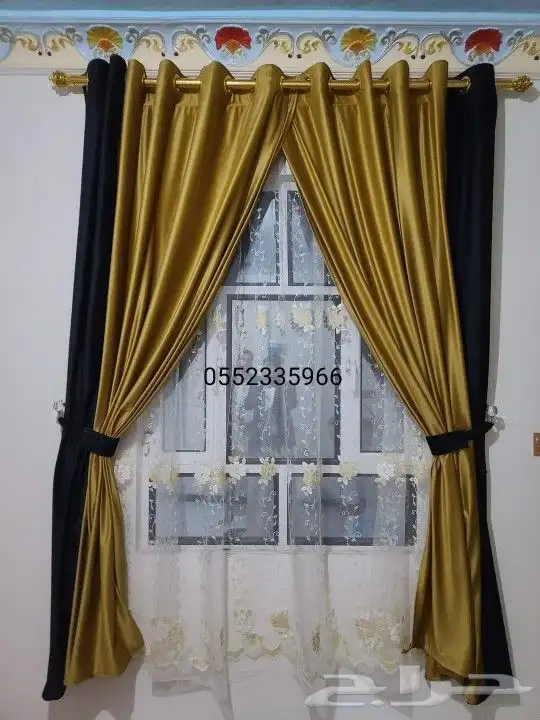 تفصيل ستائر ويفي من متر إلى 6متر حسب المقاسات توصيل وتركيب 12