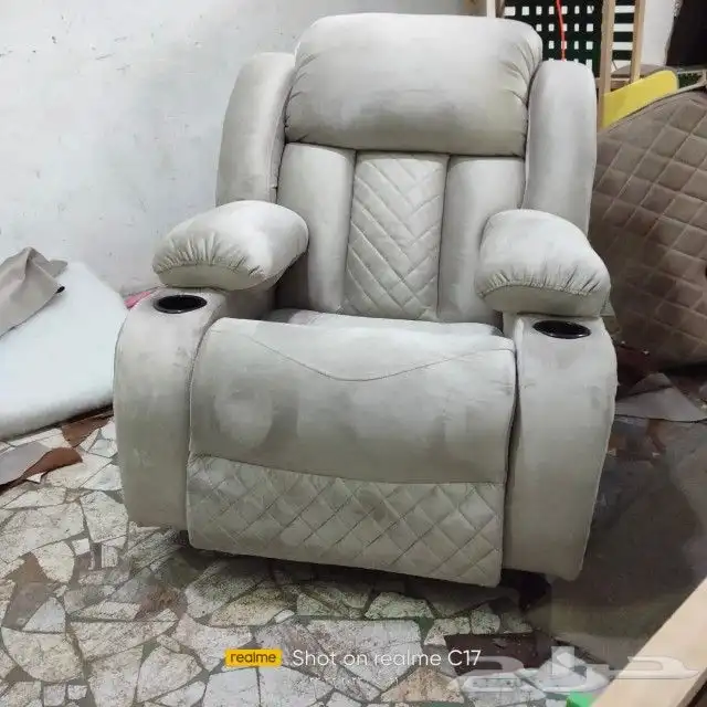 كرسي استرخاء دوارن 360 درجه بمكينه ميكانزم 5