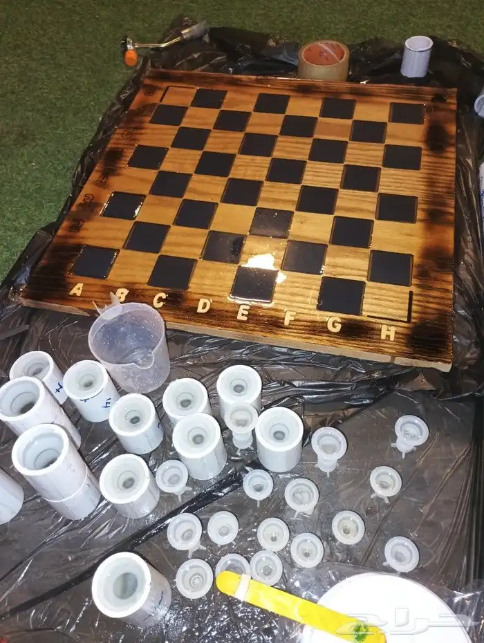 شطرنج ايبوكسي 50 50 سم 4