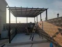 مظلات وسواتر تركيب سندوييش بنل 5