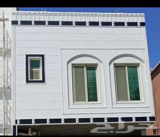 أعمال كسر رخام وا لياسه ملونه على واجهات العماره 14