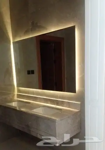 تفصيل مرايا مداخل طاولات ضيافه مرايا مغاسل جميع الاشكال 0