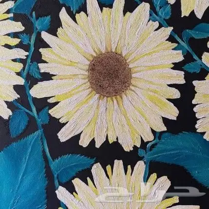 لوحة زهرة عباد الشمس عمل فني جديد 3