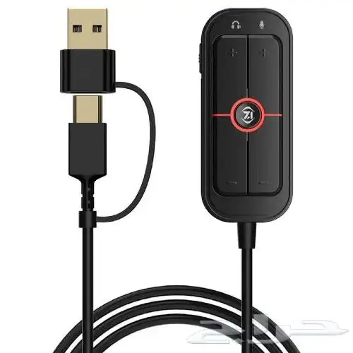 كرت صوت بمنفذ تايب سي او USB يدعم 7.1 ب3 انماط   PIVA 0