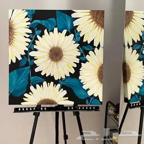 لوحة زهرة عباد الشمس عمل فني جديد 2