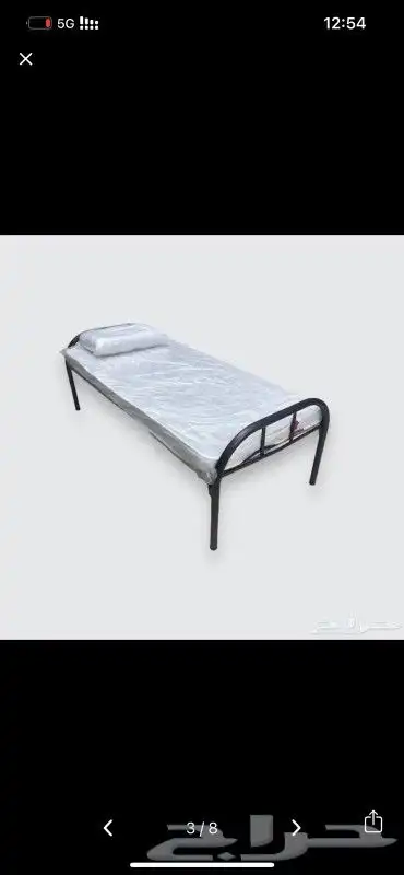سريرحديد فرش سكن غرف سواق غرف عمال سرير قابل للطي 2
