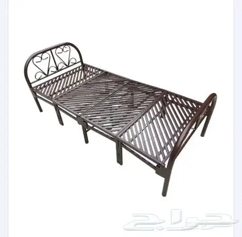 سريرحديد فرش سكن غرف سواق غرف عمال سرير قابل للطي 1