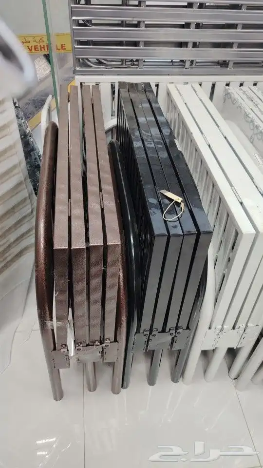 سريرحديد فرش سكن غرف سواق غرف عمال سرير قابل للطي 4