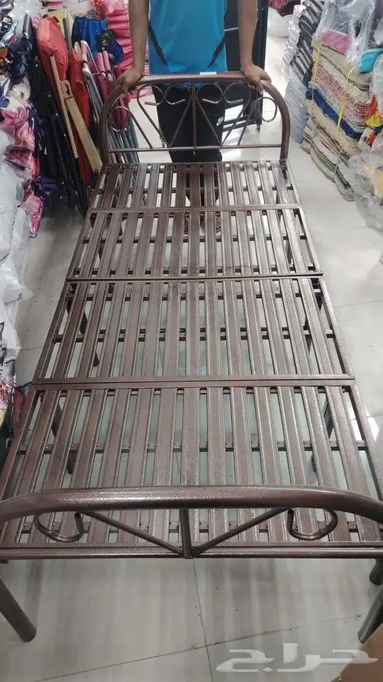 سريرحديد فرش سكن غرف سواق غرف عمال سرير قابل للطي 11