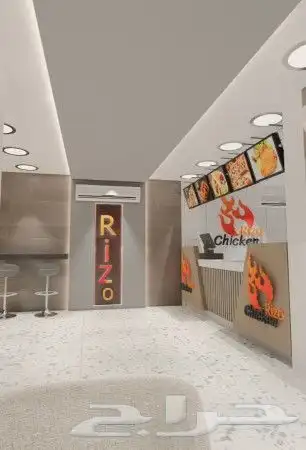 تصميم وتنفيذ ديكورات مطعم بروستد واكلات سريعه 4