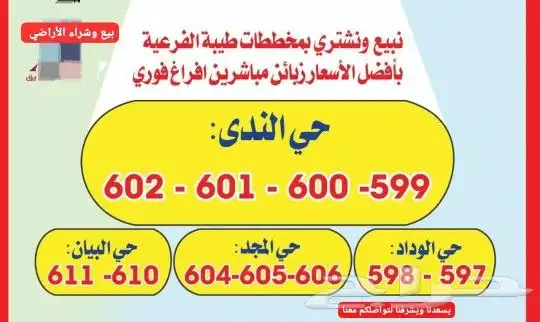 بيع وشراء الأراضي في طيبه الفرعيه والهجرة وجوهره العروس 1