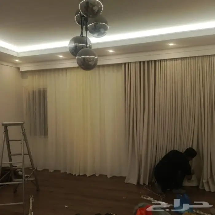 تفصيل ستائر ويفي حسب الطلب بلاك ..لنن .اتصل نصل 9