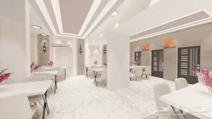 تصميم وتنفيذ ديكورات مطعم بروستد واكلات سريعه 7