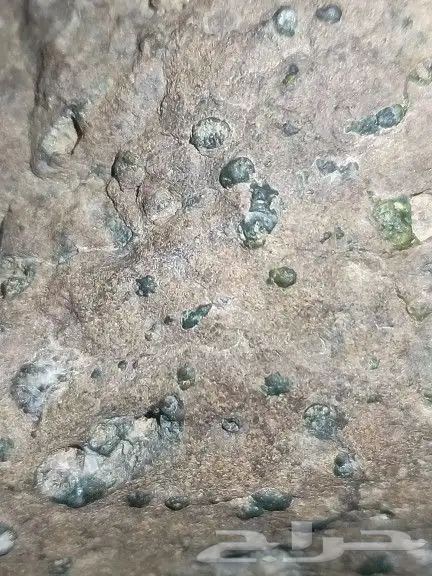 حجر حاضن بلورات.stone containing crystals 6