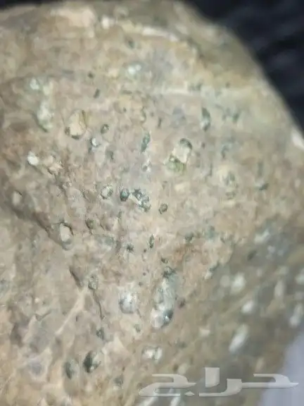 حجر حاضن بلورات.stone containing crystals 4