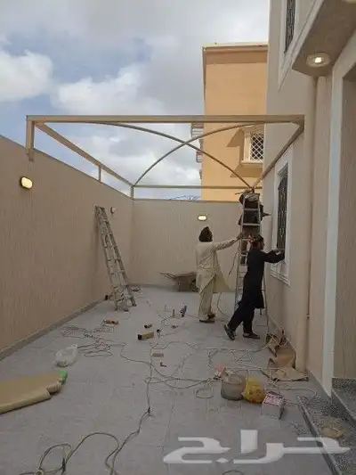 مظلات سواتر جلسات مواقف سيارات هناجر مستودعات كلادنج 5