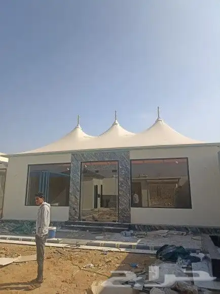 مظلات سواتر جلسات مواقف سيارات هناجر مستودعات كلادنج 12